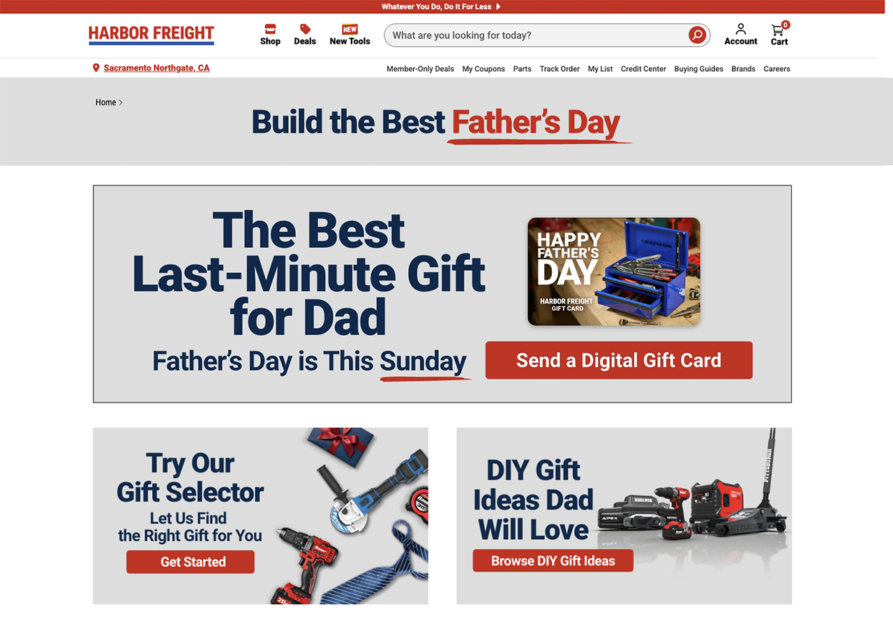 Harbor Freight - Fathers Day Campaign